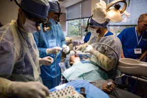 students performing surgery